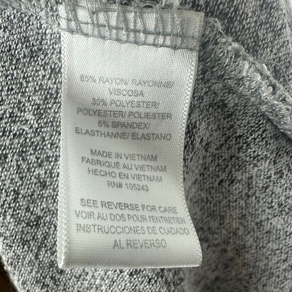 Bobeau Womens Lightweight Long Sleeve Button Heather Grey Open Cardigan Small - Picture 9 of 10